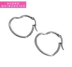 AROS CORAZON CON CIERRE ITALIANO 35 MM - comprar online