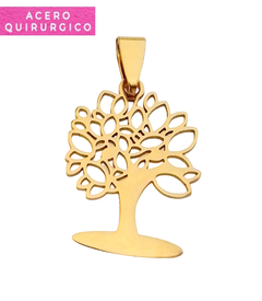 ARBOL CALADO ACERO DORADO 20*26 MM - comprar online