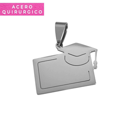 CHAPA PARA GRABAR GRADUACION CON PIZARRA 22 X14 MM - comprar online