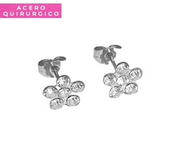 AROS FLOR STRASS - comprar online