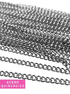 CADENA GROUMET ABIERTA 1.0 (GROSOR 4 MM X 1.5 MM APROX) X METRO - comprar online