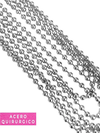 5 CADENAS BOLITA 3.2 X 55 CM CIERRE CANOA - comprar online