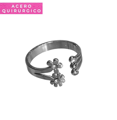 ANILLOS FLOR CON STRASS - comprar online