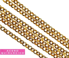 CADENA ROLO 4.0 ACERO DORADO (GROSOR 4 MM) X METRO - comprar online