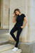 Ambo Spandex Mujer- Milan- Negro - comprar online