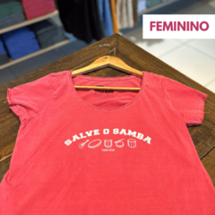 Camiseta Feminina Salve o Samba - Camisas de Samba e Cerveja - Loja Bacutia