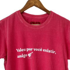 Camiseta Valeu, amigo na internet