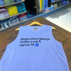 Regata Machão Erga Essa Cabeça - Camisas de Samba e Cerveja - Loja Bacutia