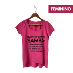 Camiseta Quem não gosta de samba - Combo casal - comprar online