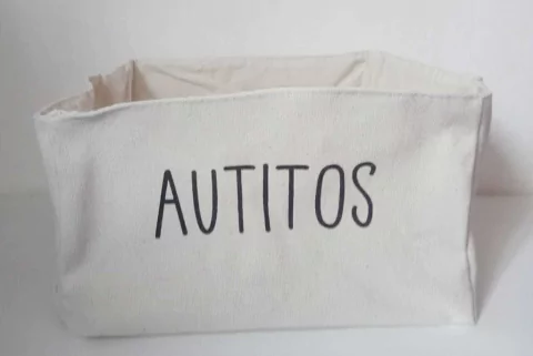 contenedor cesto canasto estampados en lona - tienda online
