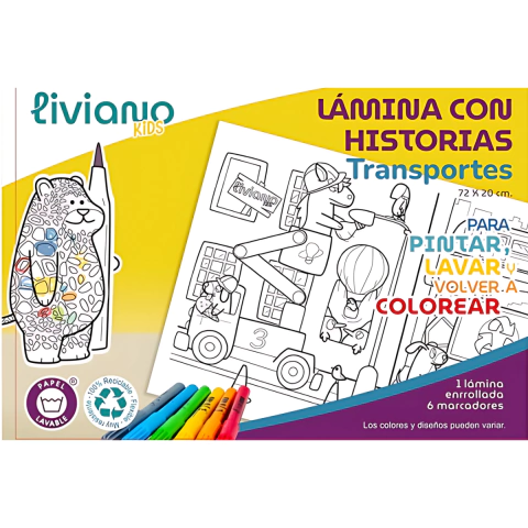 Lamina con historia de Transportes - Liviano - comprar online