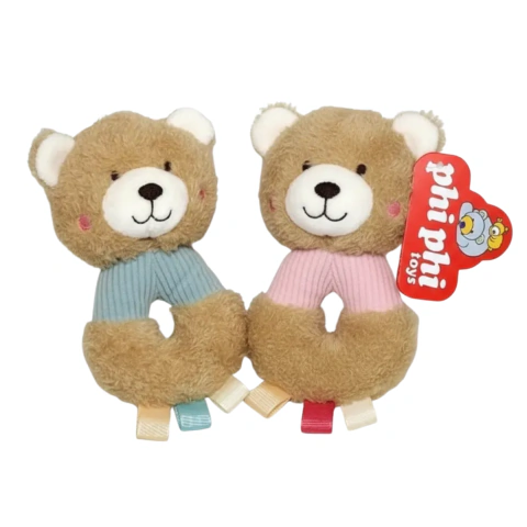 Sonajero osito peludito pastel - Phi Phi