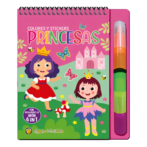 Princesas colores y stickers