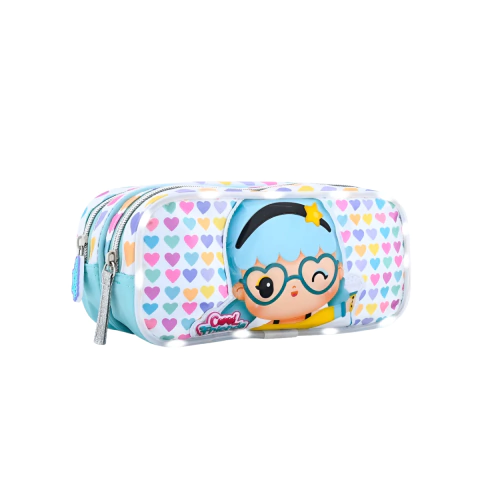 Cartuchera Cool friends 2 cierres - Footy - comprar online