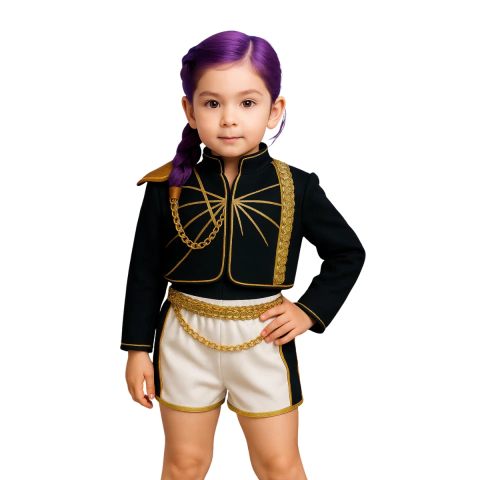 Disfraz Guerrera de Kpop negro - Lau - comprar online