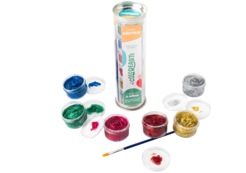 Dactilo x 6 Glitter - Colorearte