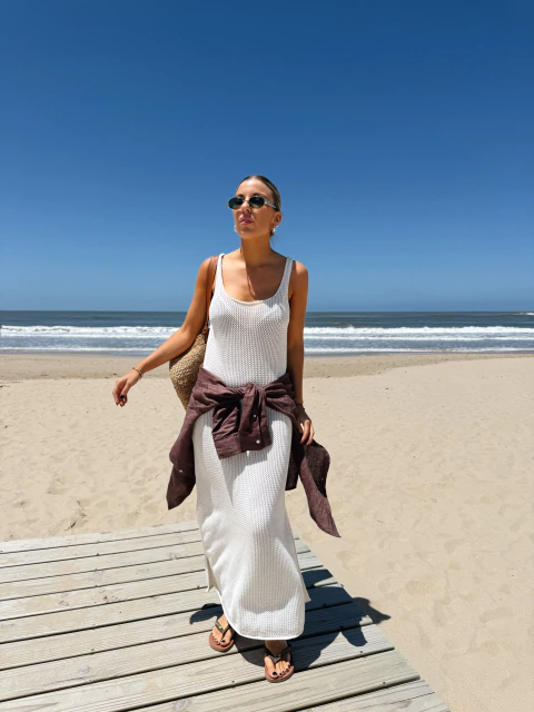 VESTIDO TEJIDO CRUDO - comprar online