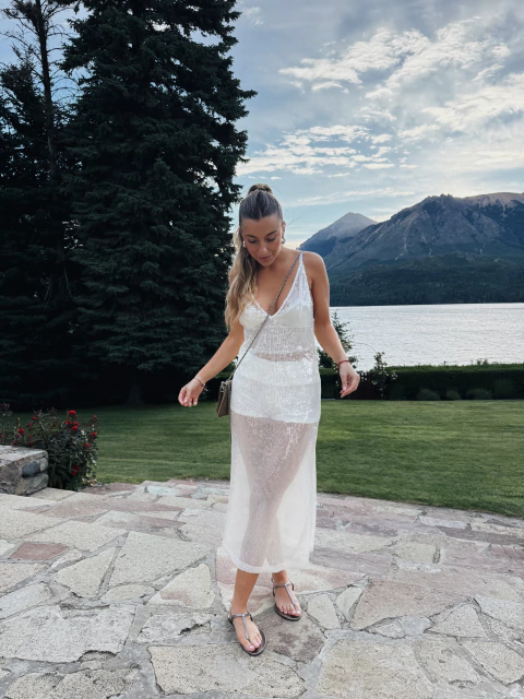 VESTIDO MALTA CRUDO - comprar online