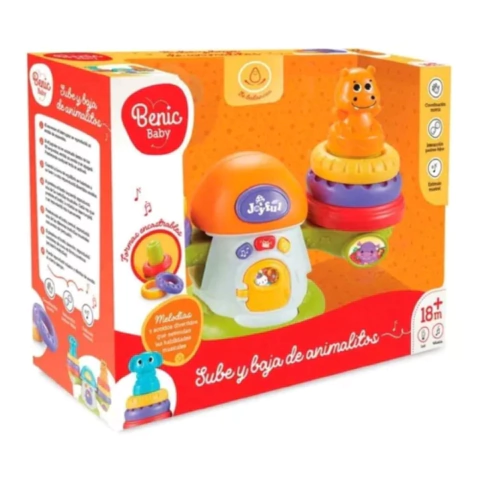 Sube Y Baja De Animalitos Para BebÈs Con Sonidos Didactico - Benic Baby Juguetech
