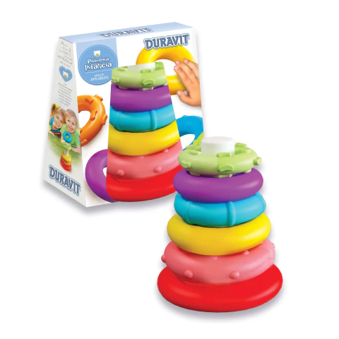 Pirámide de Anillos Apilables - Línea Didácticos Primera Infancia 653 - Duravit
