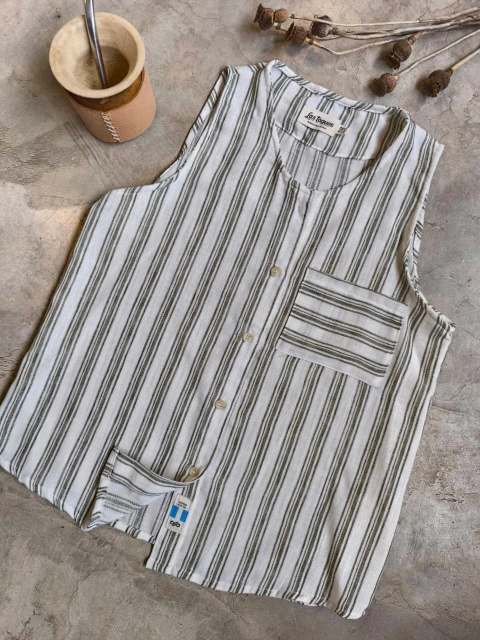 Blusa sin mangas con bolsillo - comprar online