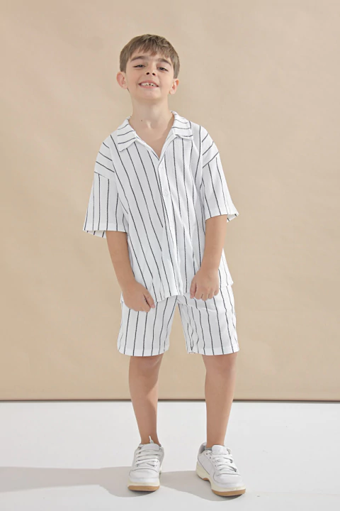 Camisa rayada tramada - comprar online