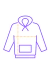 Campera cire metalizado con polar - Fleky