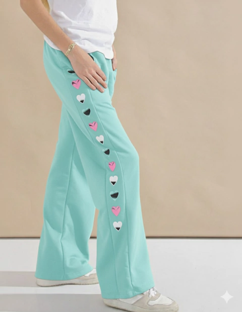 Palazo algodon rustico bordado juvenil - comprar online