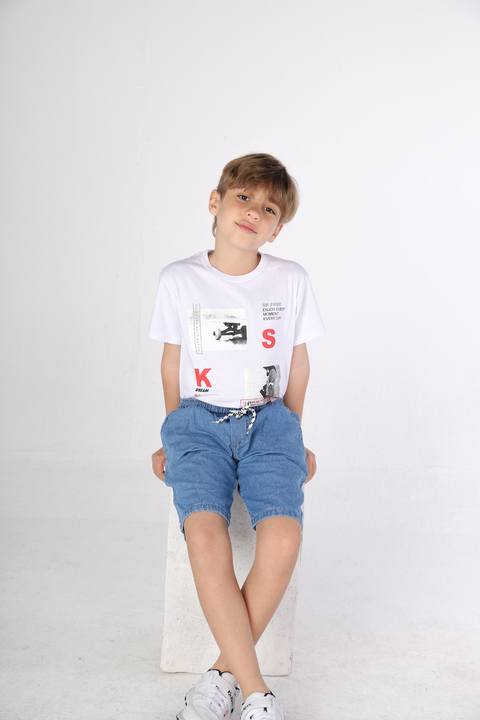Bermuda jean nautica niño