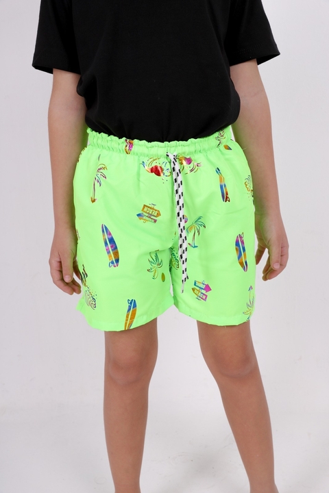 Short de baño estampado