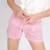 Short rayado niña poplin