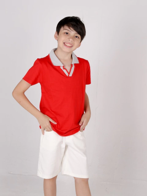 Chomba niño cuello tejido