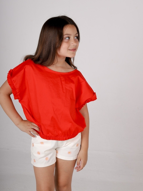 Blusa moño poplin