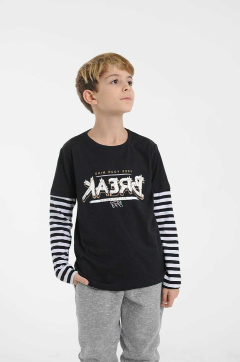Remera manga recortada break - comprar online