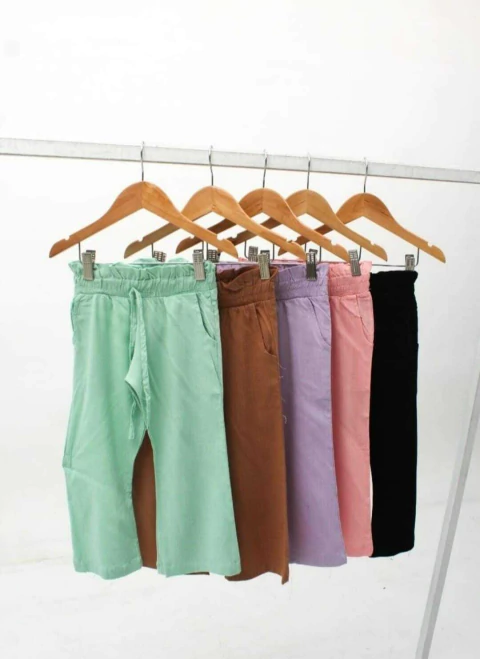Pantalon lino niña - comprar online