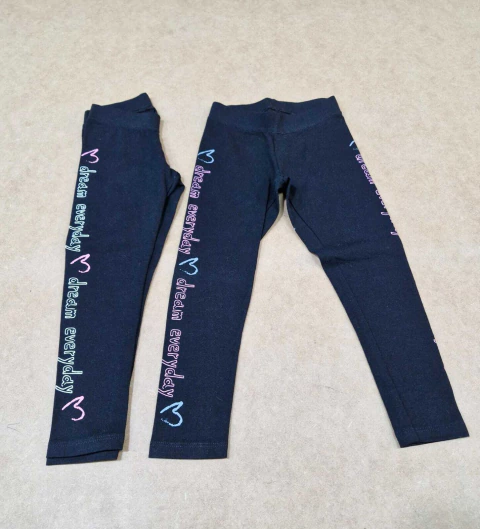 Calza basica niña con estampa en banda/frente - comprar online