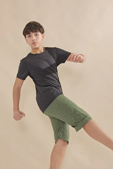 Bermuda carpintera gabardina juvenil - buy online