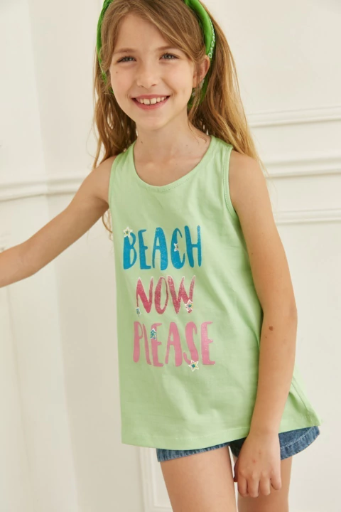 Musculosa niña beach - comprar online