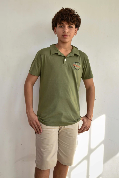 Chomba juvenil algodon bordada - comprar online