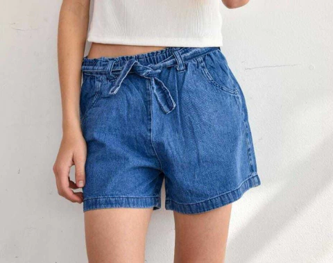 Short jean camisero lazo - comprar online