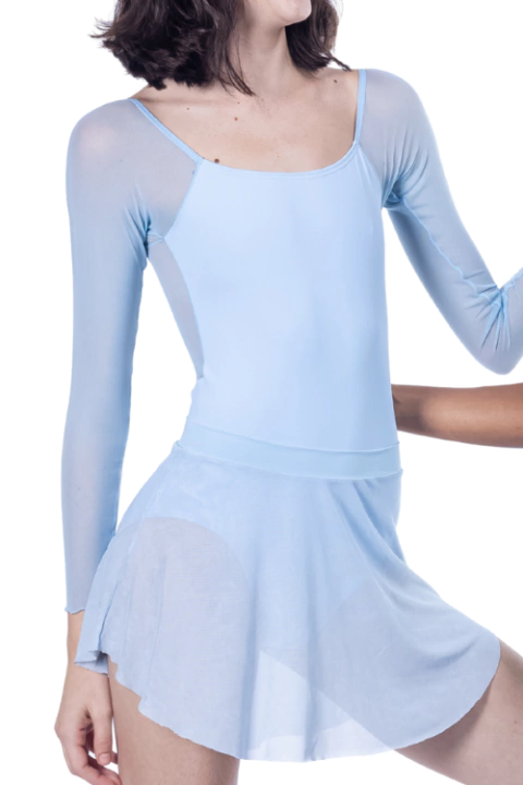 VDC092 | REINO DE GELO | COLLANT COM MANGA LONGA RAGLAN E COSTAS EM TULE