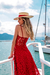 Vestido Eduarda Vermelho - comprar online