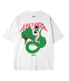 Remera BASTARD RIDE ME BLANCO