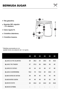 Bermuda SUGAR negro - tienda online