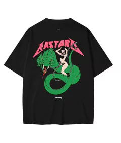 Remera BASTARD RIDE ME NEGRO