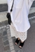 Falda ENTRAMADA [blanco] - tienda online
