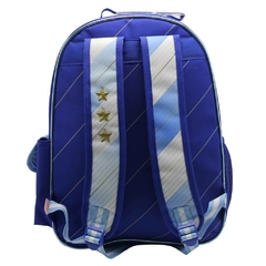 Mochila Escolar AFA selección Argentina con banderín - comprar online