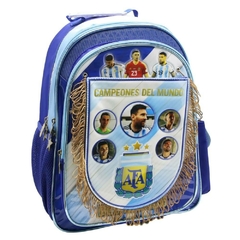 Mochila Escolar AFA selección Argentina con banderín en internet