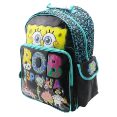 Mochila escolar bob esponja black - Cresko