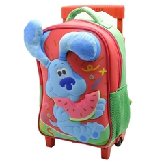 Mochila Escolar Pistas de Blue perrito sandia con carro - Cresko